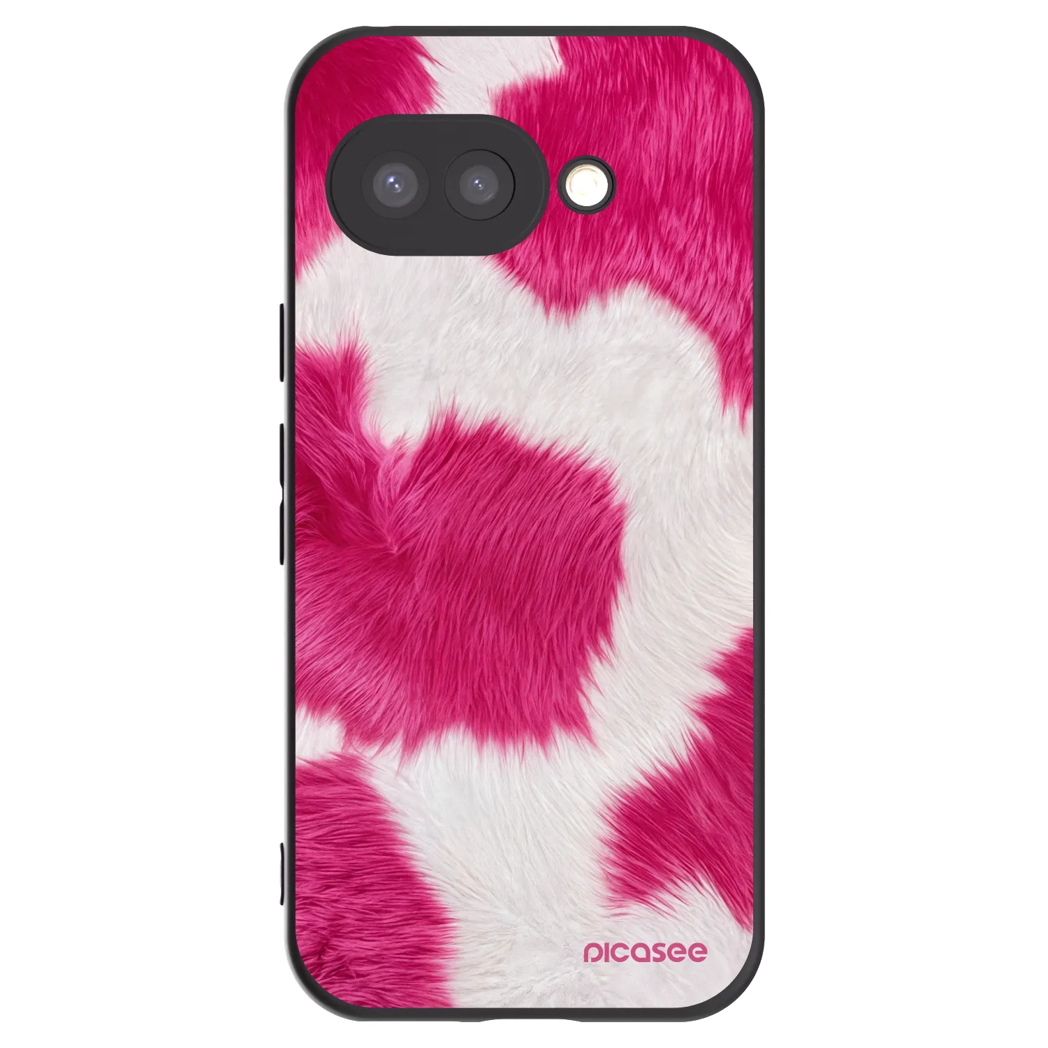 Picasee husă neagră din silicon pentru Google Pixel 9a - Pink Moo