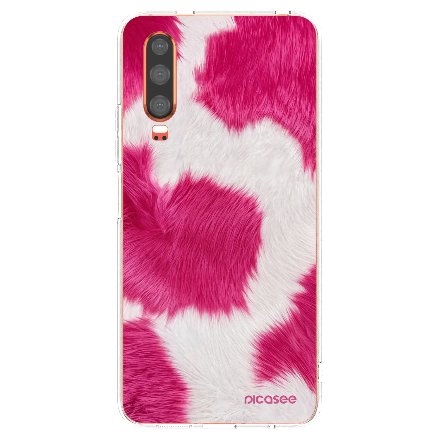 Picasee husă transparentă din silicon pentru Huawei P30 - Pink Moo