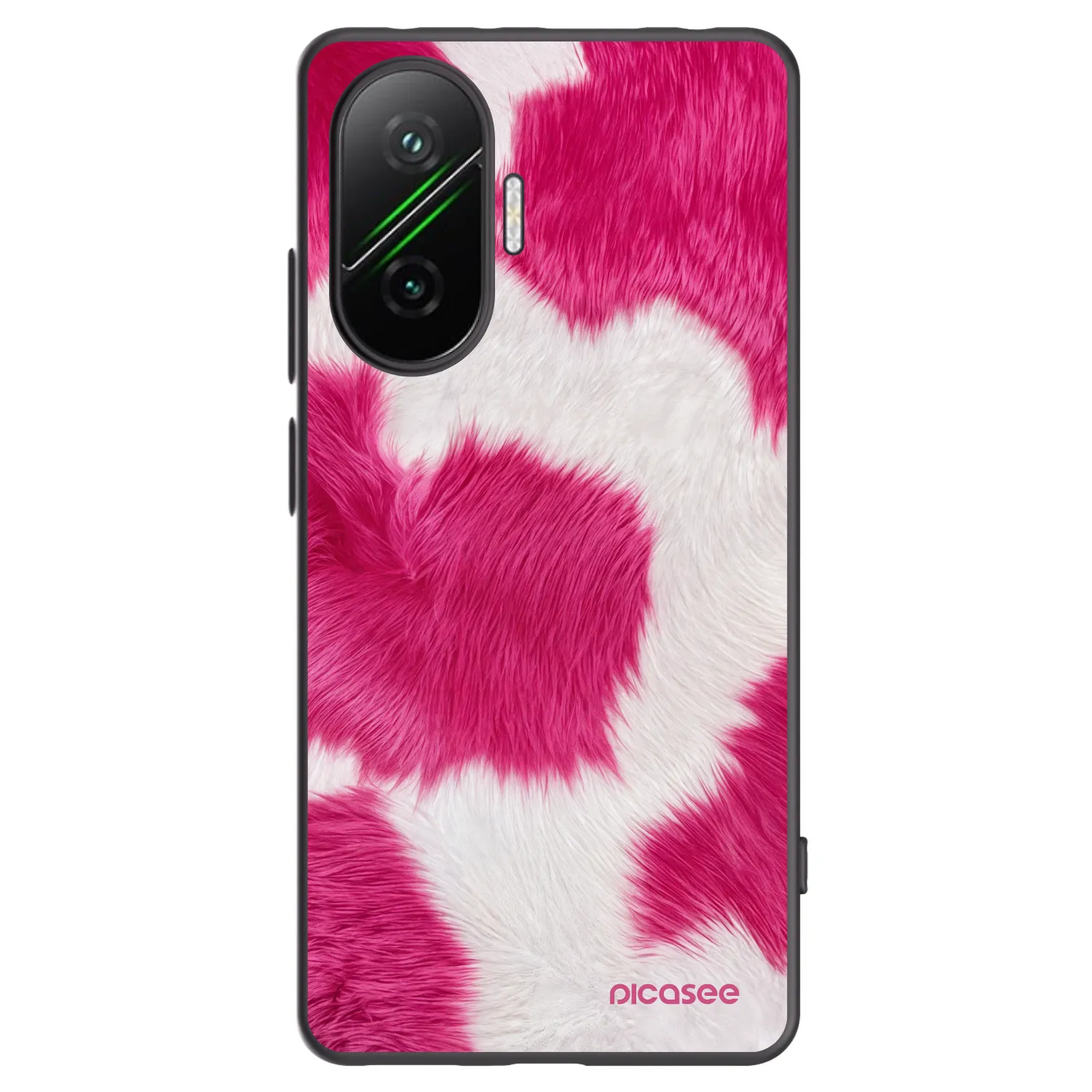 Picasee husă neagră din silicon pentru Xiaomi Poco F7 5G - Pink Moo