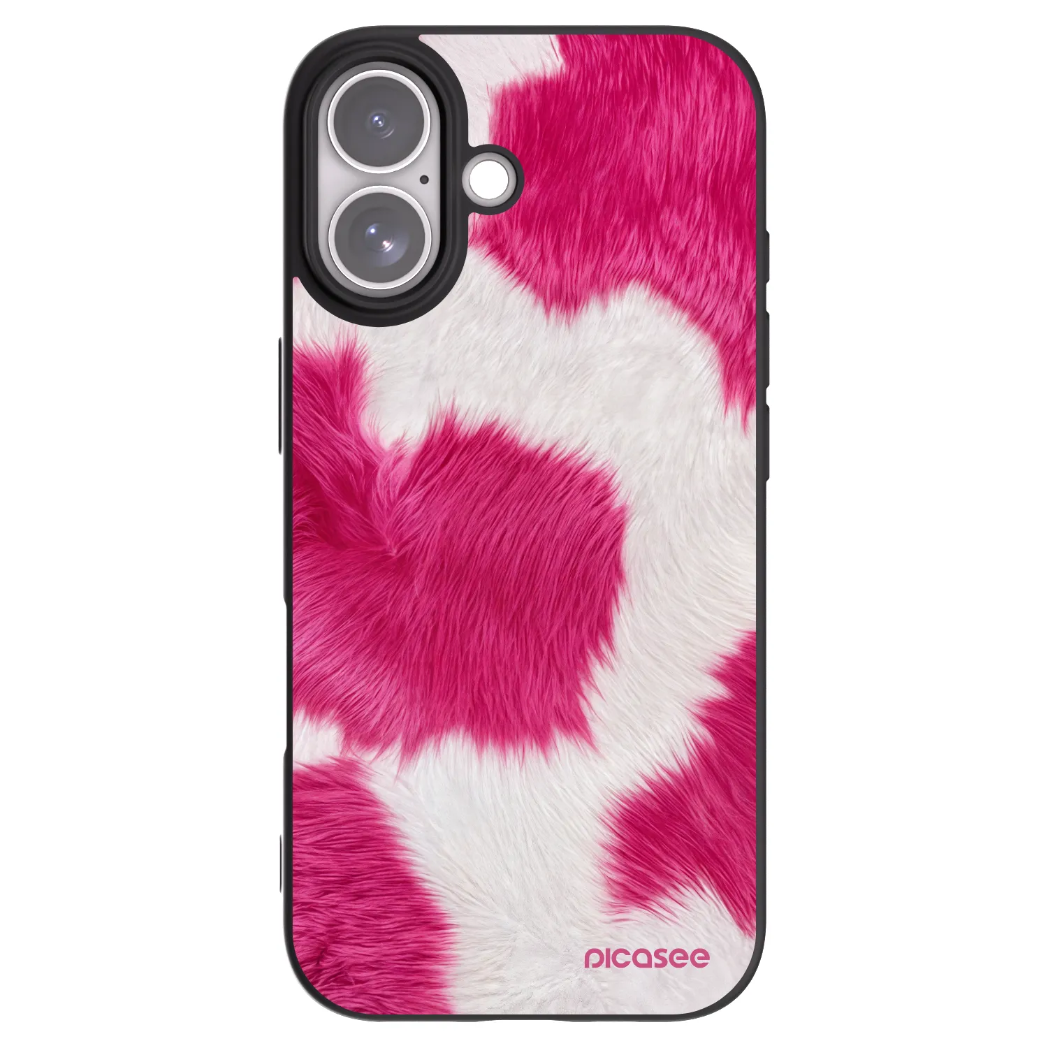 Picasee husă neagră din silicon pentru Apple iPhone 17 - Pink Moo