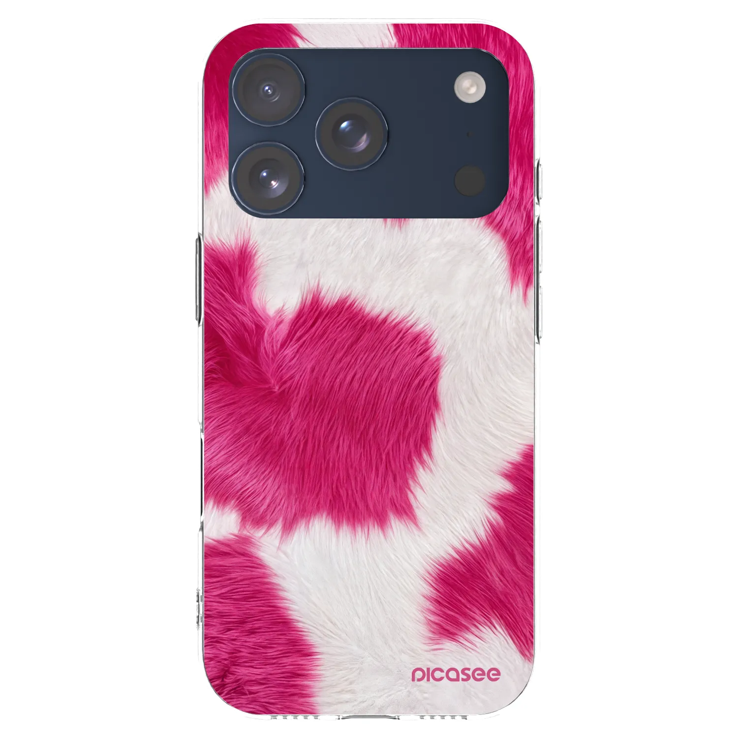 Picasee husă transparentă din silicon pentru Apple iPhone 17 Pro - Pink Moo