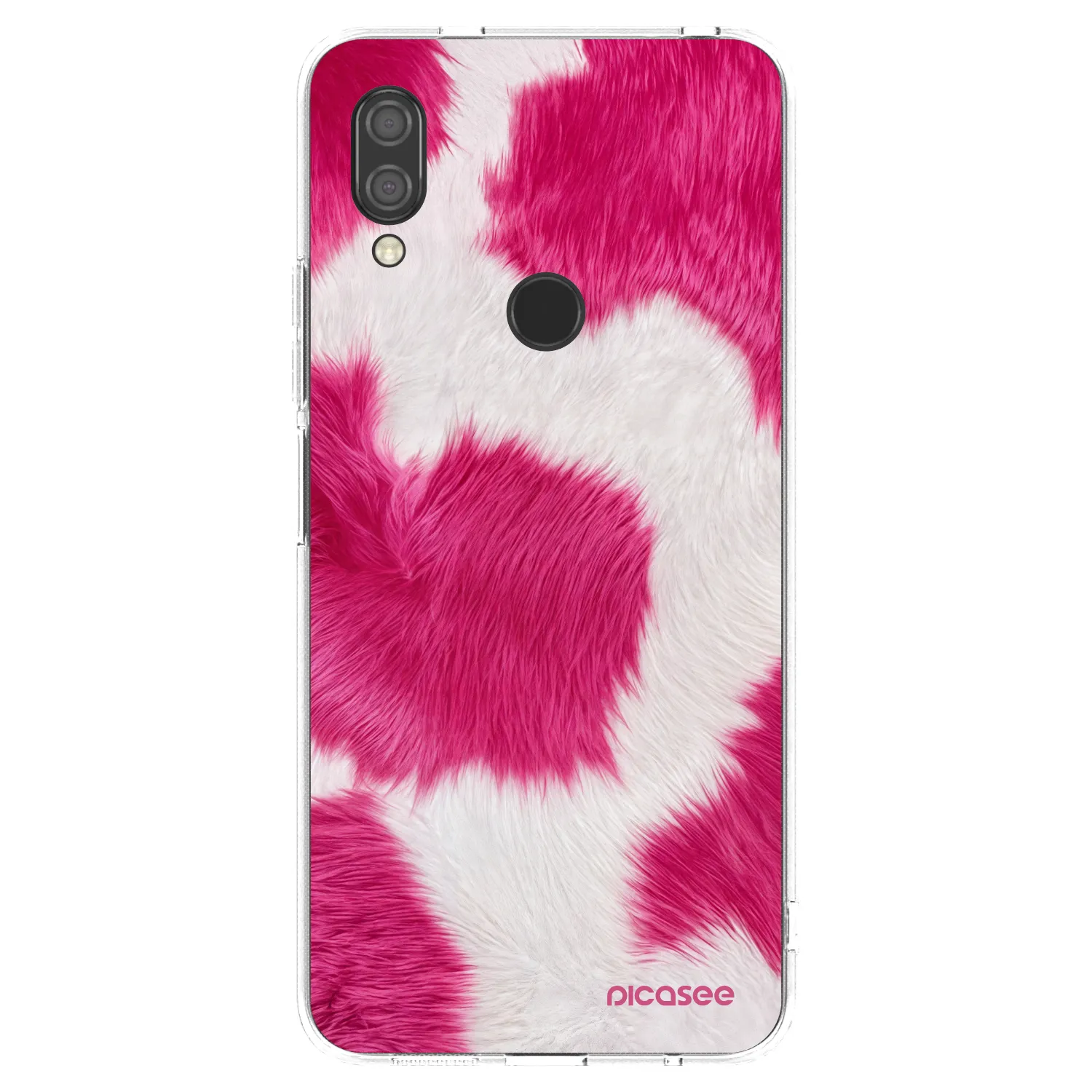 Picasee husă transparentă din silicon pentru Xiaomi Redmi 7 - Pink Moo