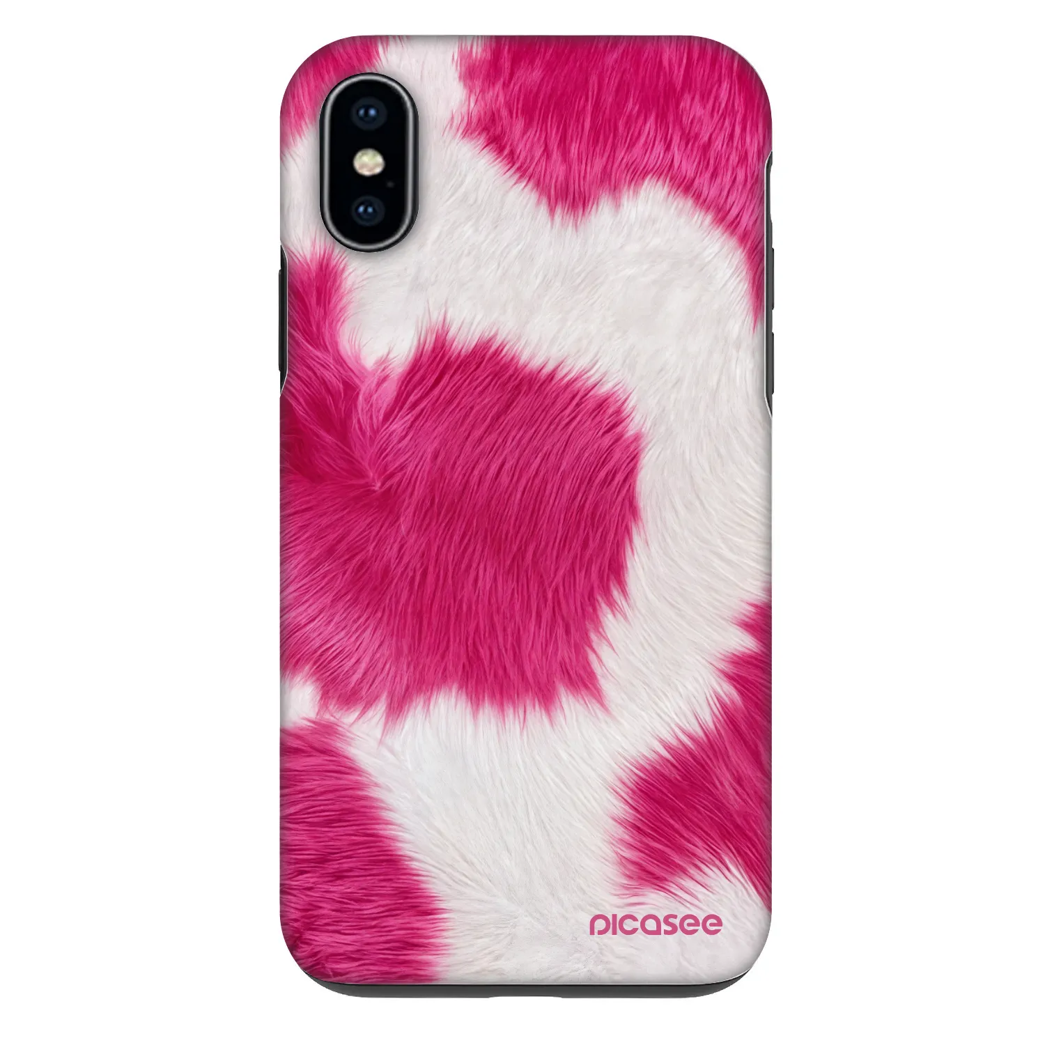 Picasee Fashion Case pentru Apple iPhone X/XS - Pink Moo