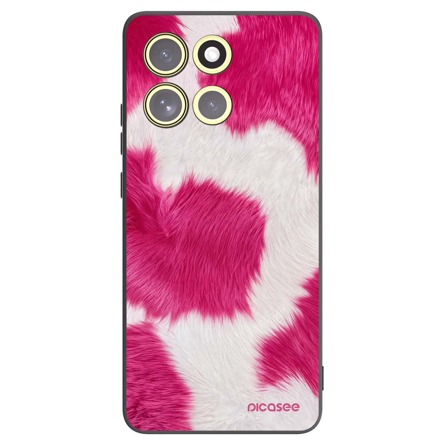 Picasee husă neagră din silicon pentru Motorola Moto G86 5G - Pink Moo