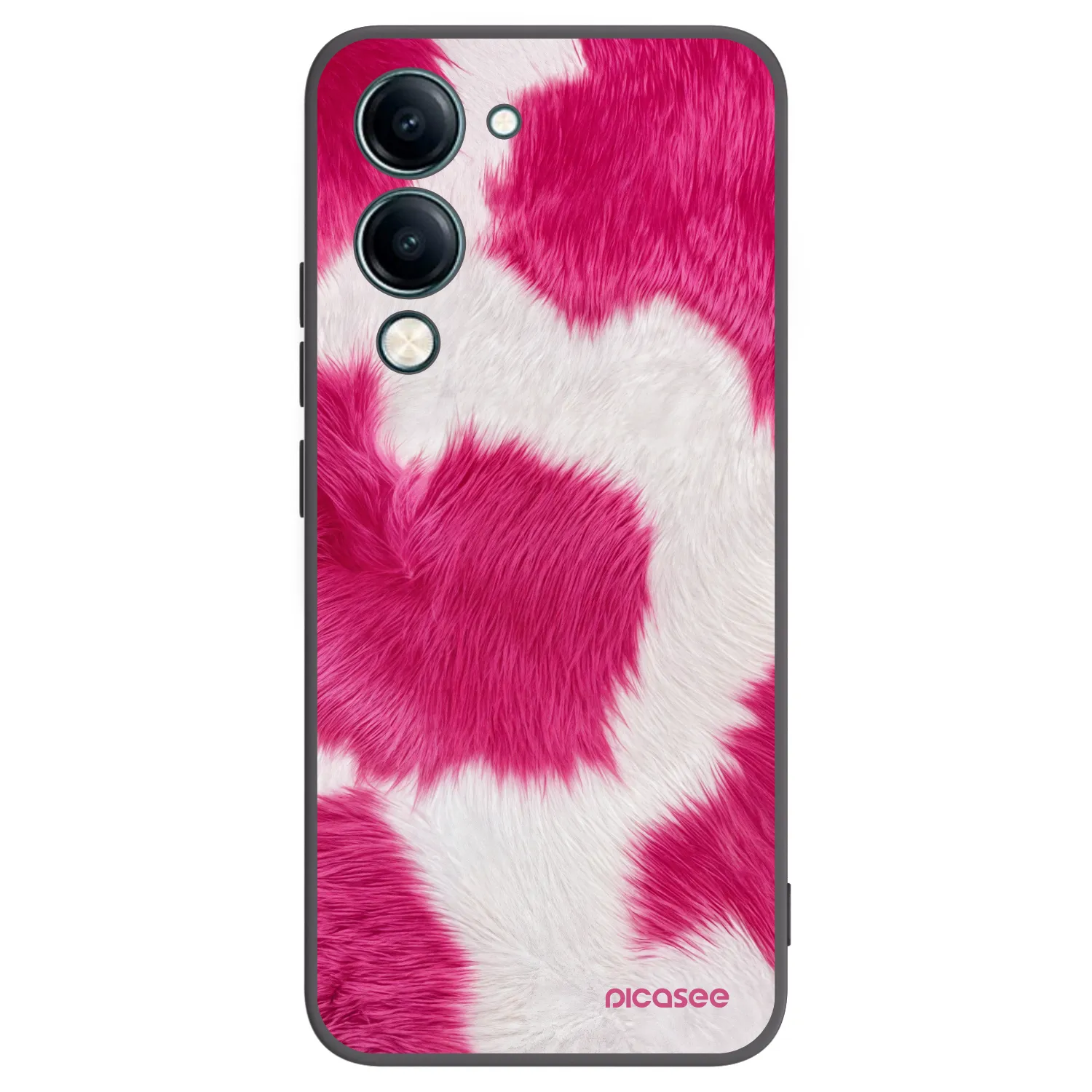 Picasee husă neagră din silicon pentru Vivo Y29s 5G - Pink Moo