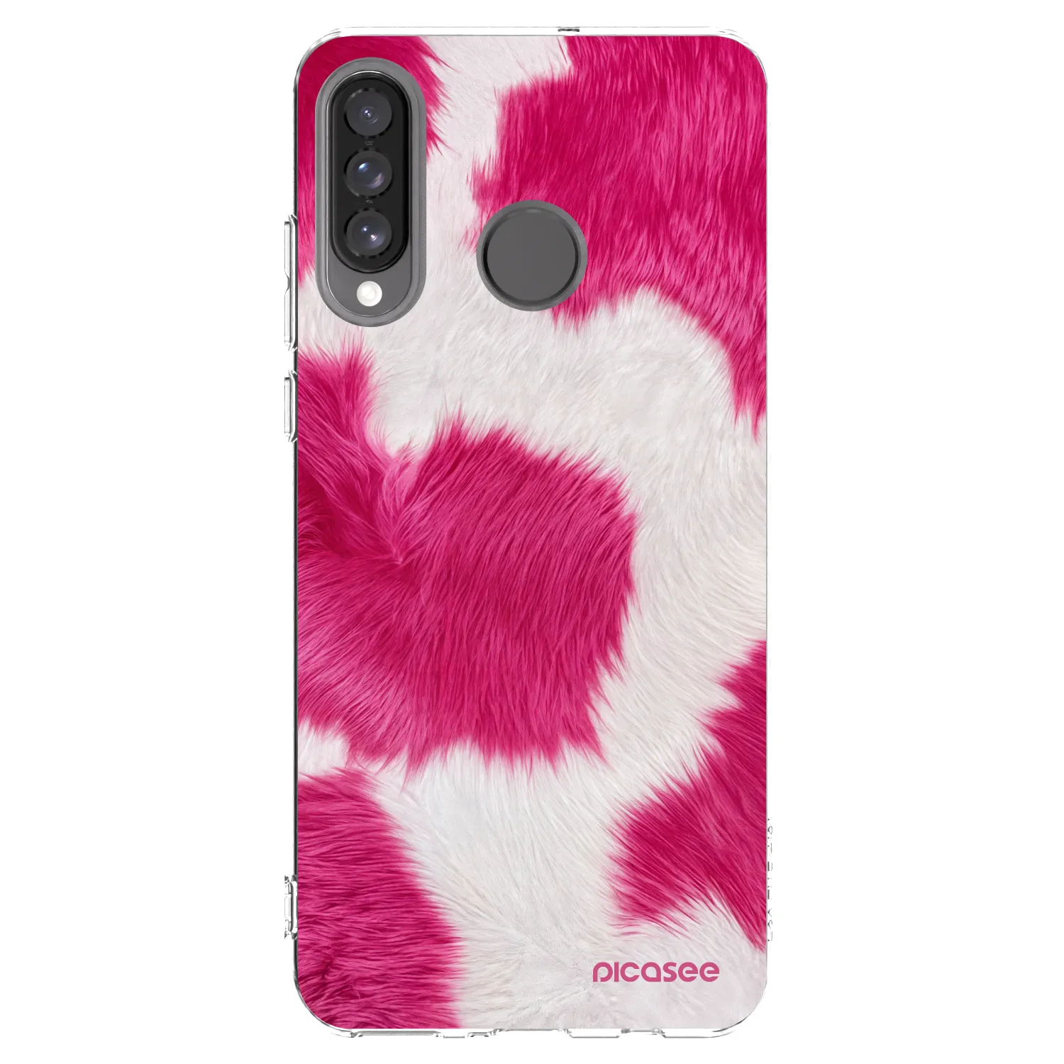 Picasee husă transparentă din silicon pentru Huawei P30 Lite - Pink Moo
