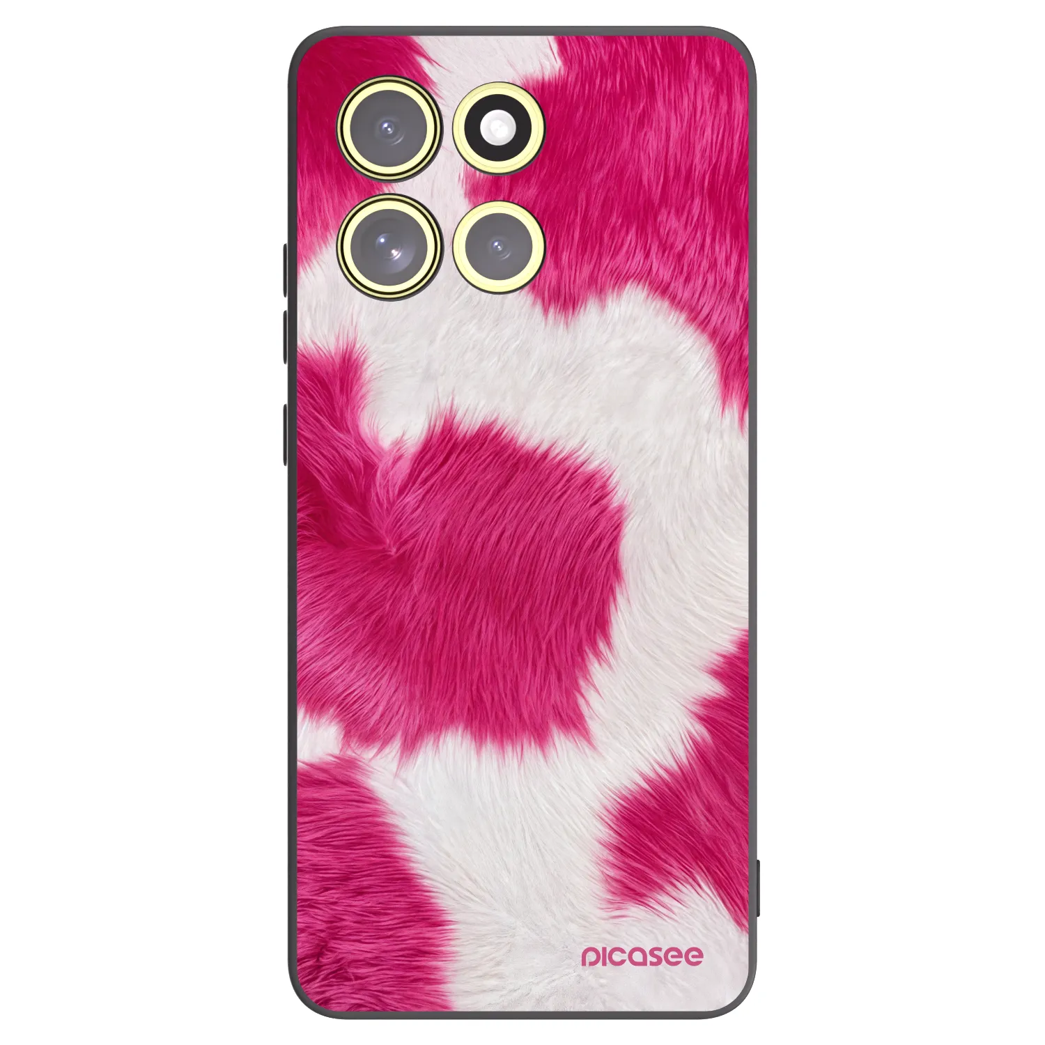 Picasee husă neagră din silicon pentru Motorola Moto G86 Power 5G - Pink Moo