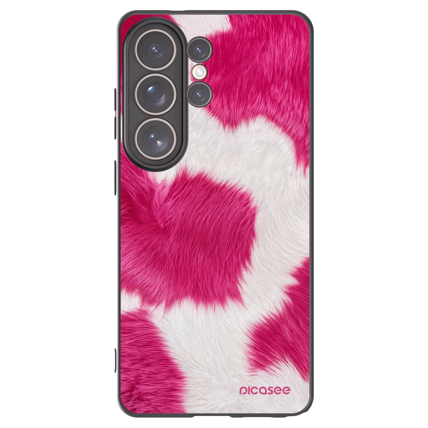 Picasee husă neagră din silicon pentru Samsung Galaxy S26 Ultra - Pink Moo