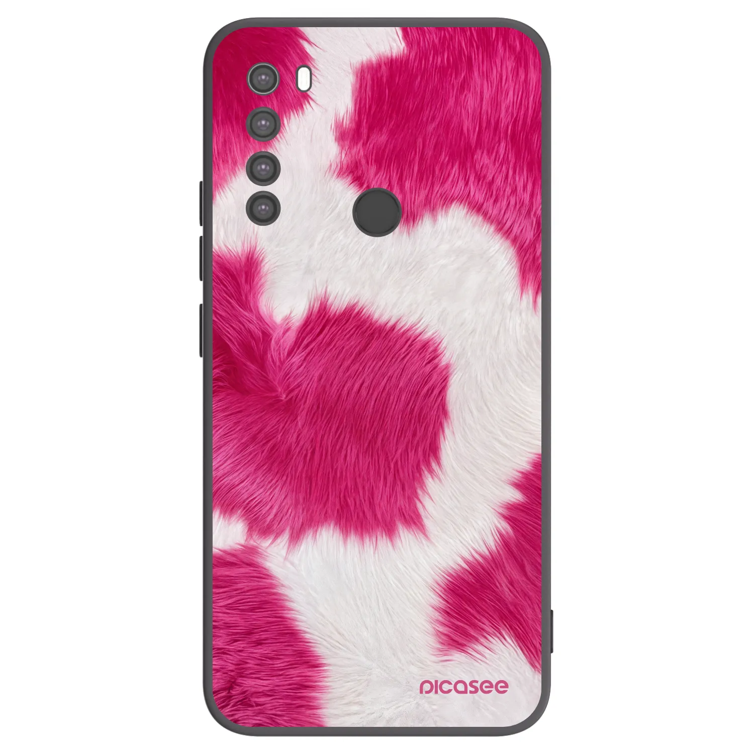Picasee husă neagră din silicon pentru Xiaomi Redmi Note 8 - Pink Moo