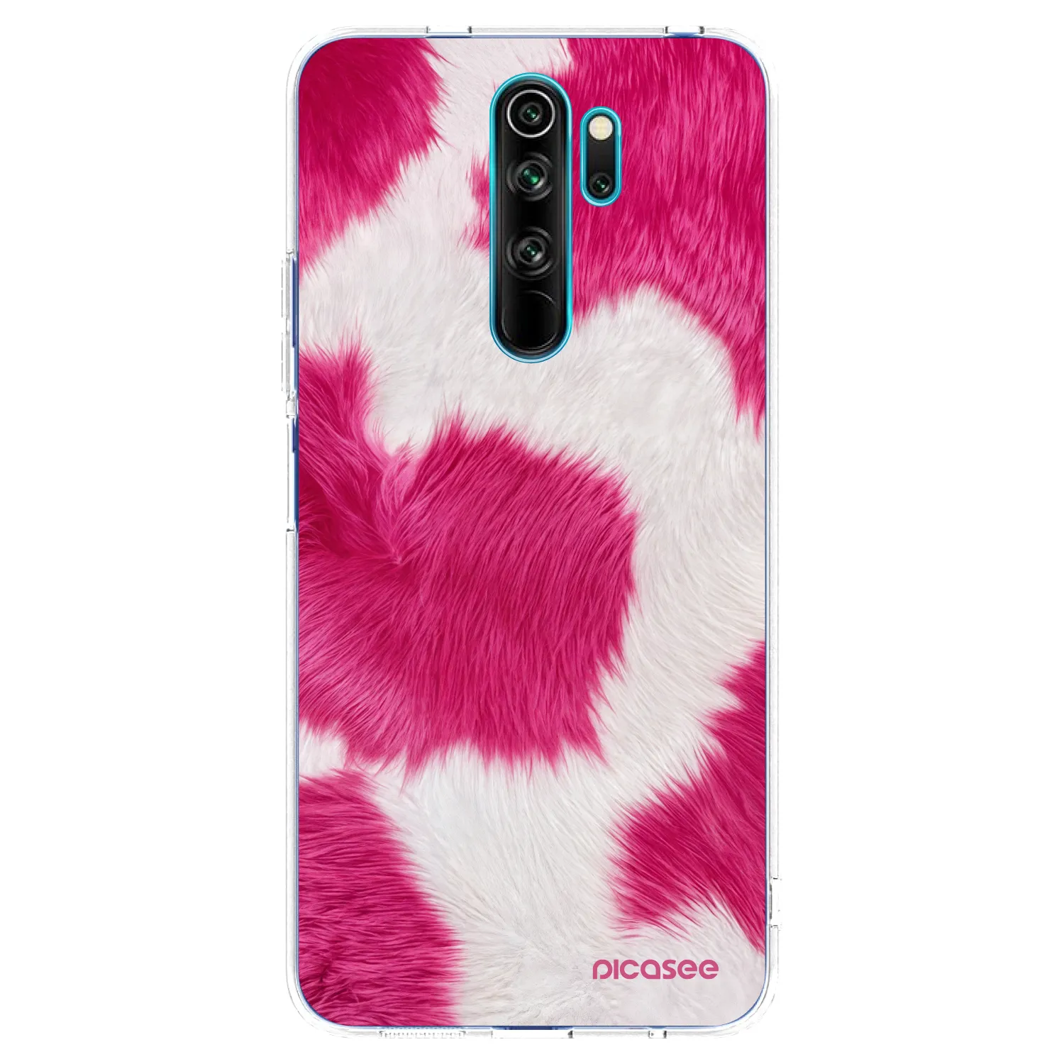 Picasee husă transparentă din silicon pentru Xiaomi Redmi Note 8 Pro - Pink Moo