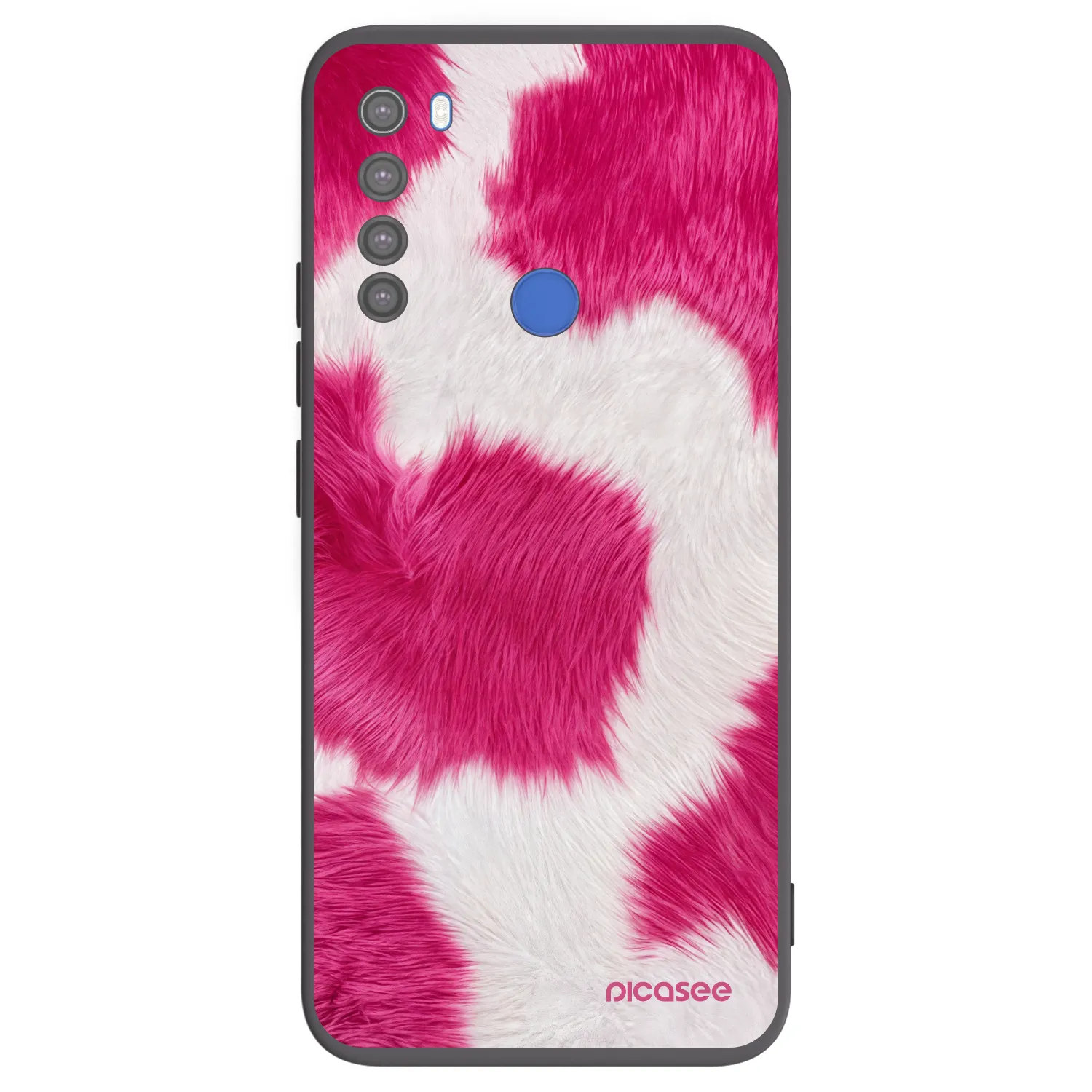 Picasee husă neagră din silicon pentru Xiaomi Redmi Note 8T - Pink Moo