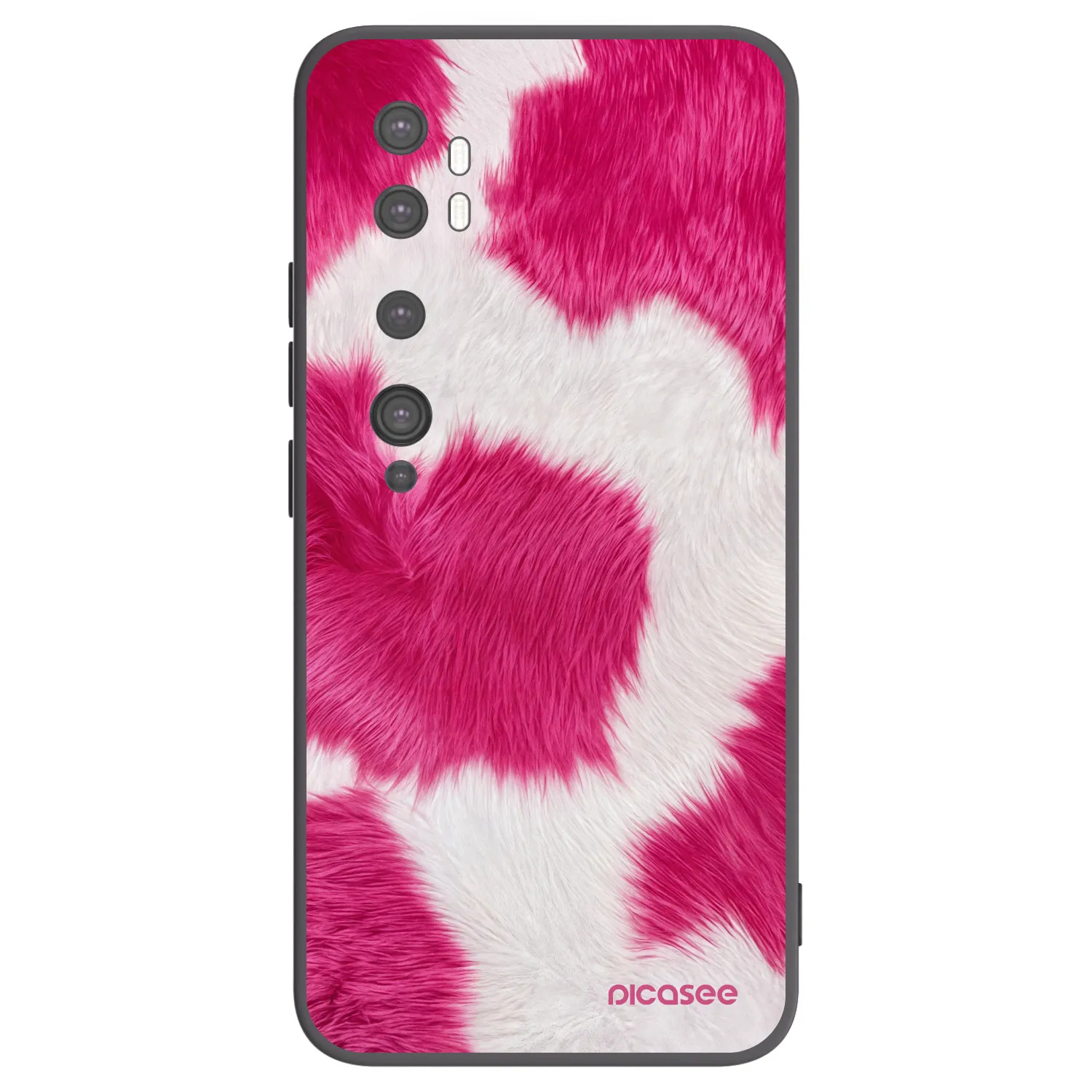 Picasee husă neagră din silicon pentru Xiaomi Mi Note 10 (Pro) - Pink Moo