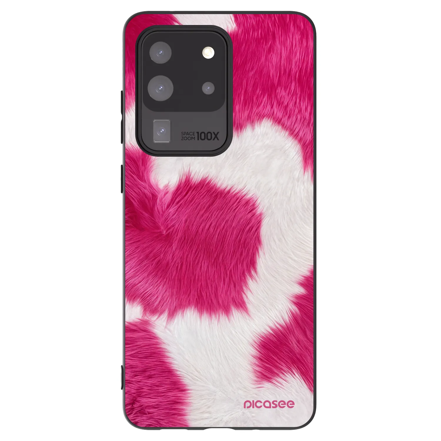 Picasee husă neagră din silicon pentru Samsung Galaxy S20 Ultra 5G G988F - Pink Moo