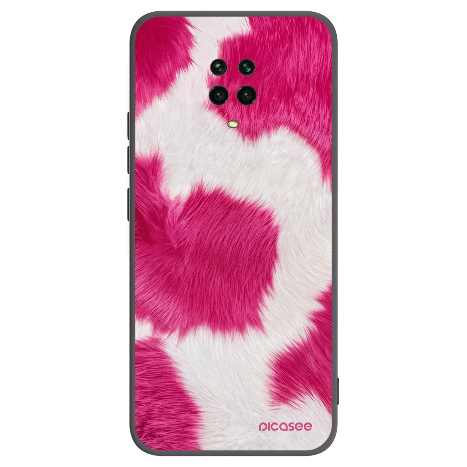 Picasee husă neagră din silicon pentru Xiaomi Redmi Note 9 Pro - Pink Moo