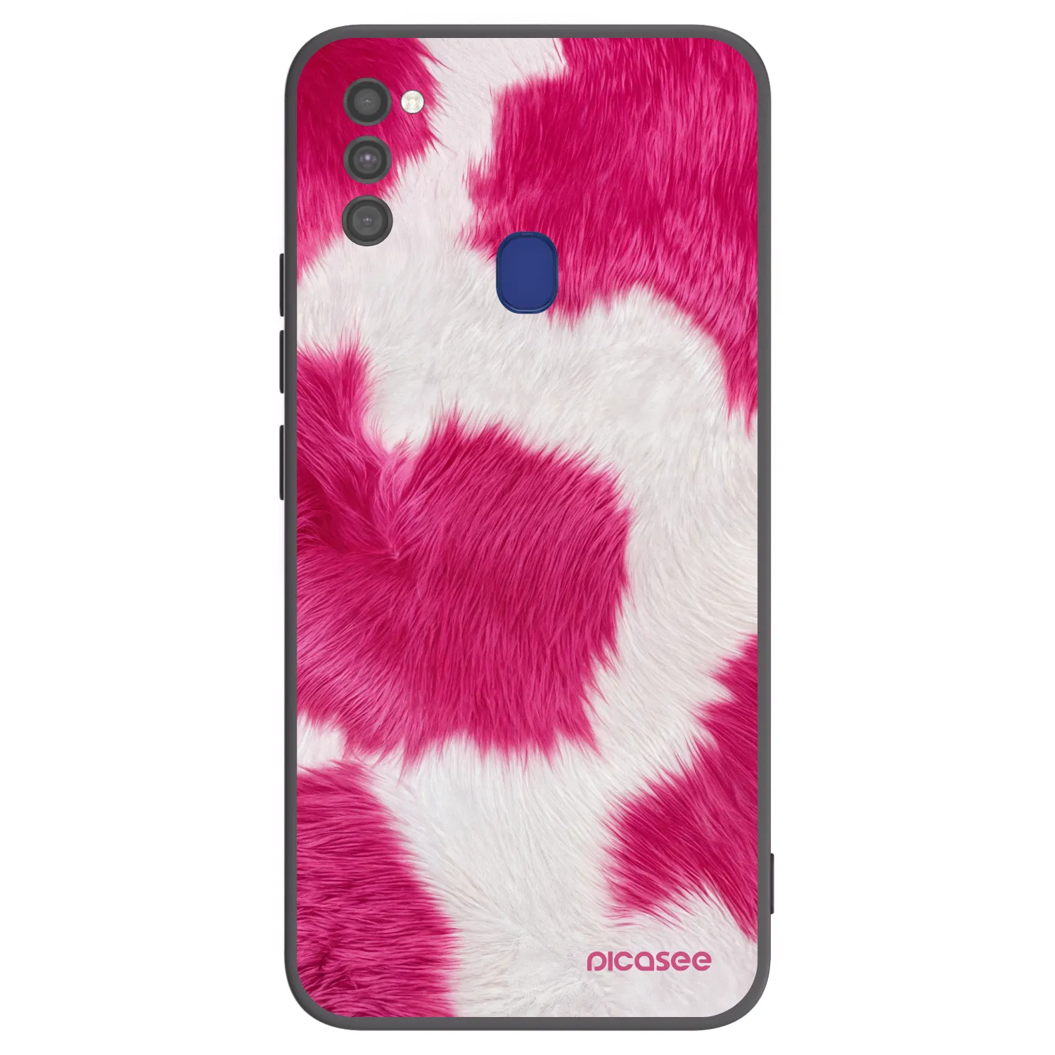 Picasee husă neagră din silicon pentru Samsung Galaxy M21 M215F - Pink Moo