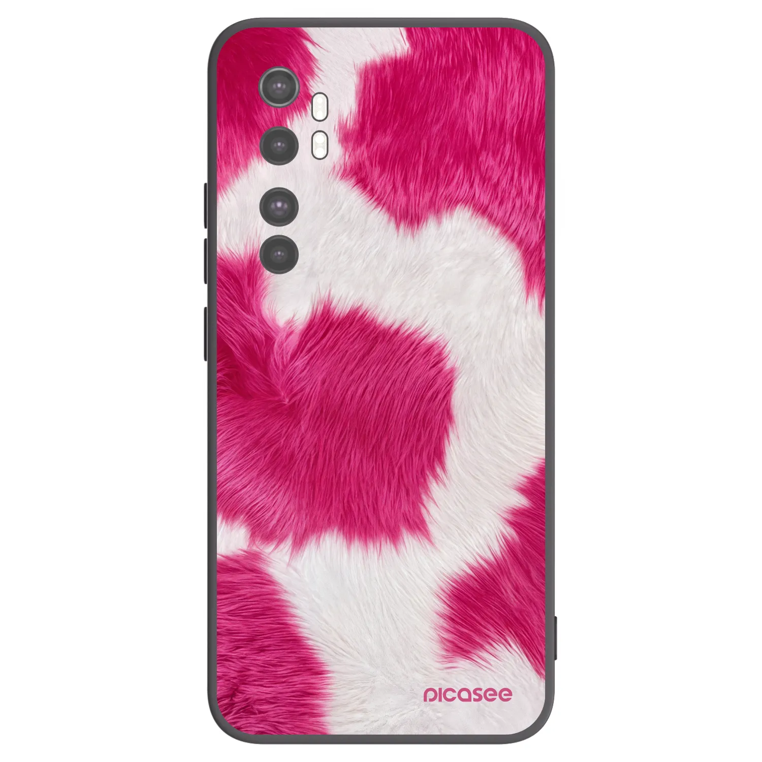 Picasee husă neagră din silicon pentru Xiaomi Mi Note 10 Lite - Pink Moo