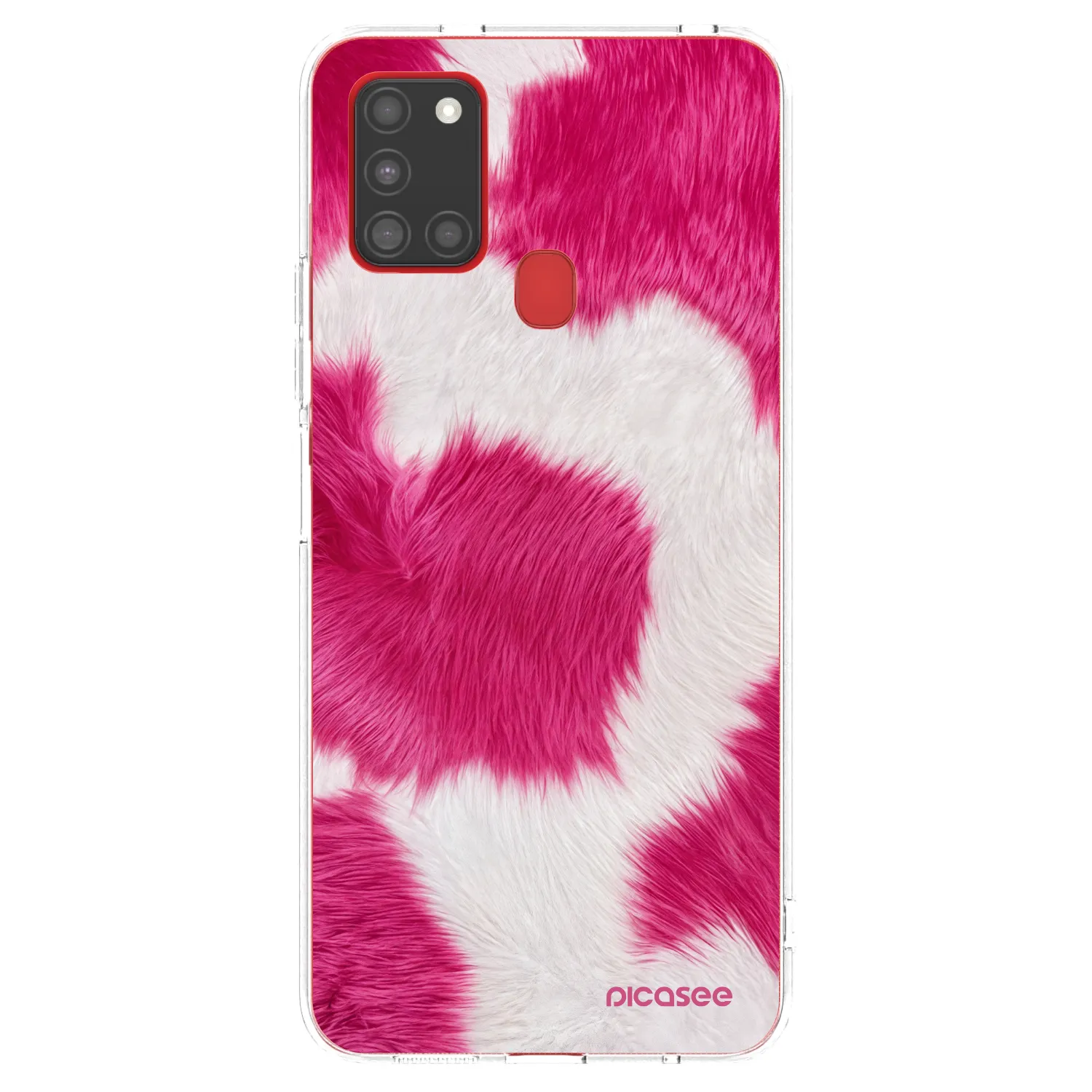Picasee husă transparentă din silicon pentru Samsung Galaxy A21s - Pink Moo