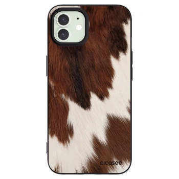 Picasee husă neagră din silicon pentru Apple iPhone 12 - Rustica