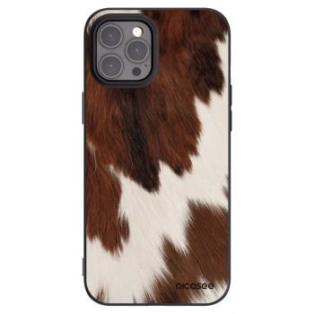 Picasee husă neagră din silicon pentru Apple iPhone 12 Pro Max - Rustica