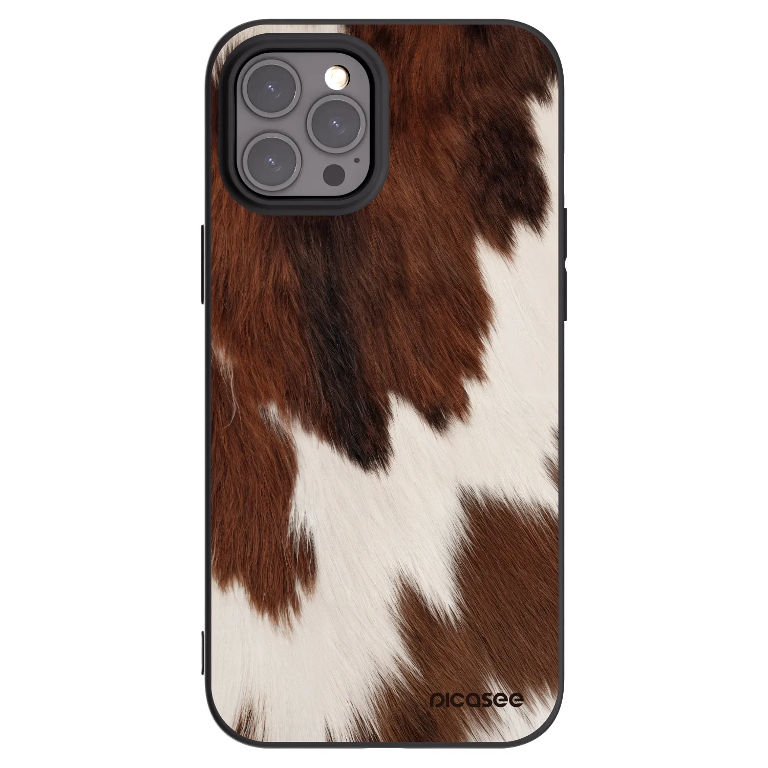 Picasee husă neagră din silicon pentru Apple iPhone 12 Pro Max - Rustica