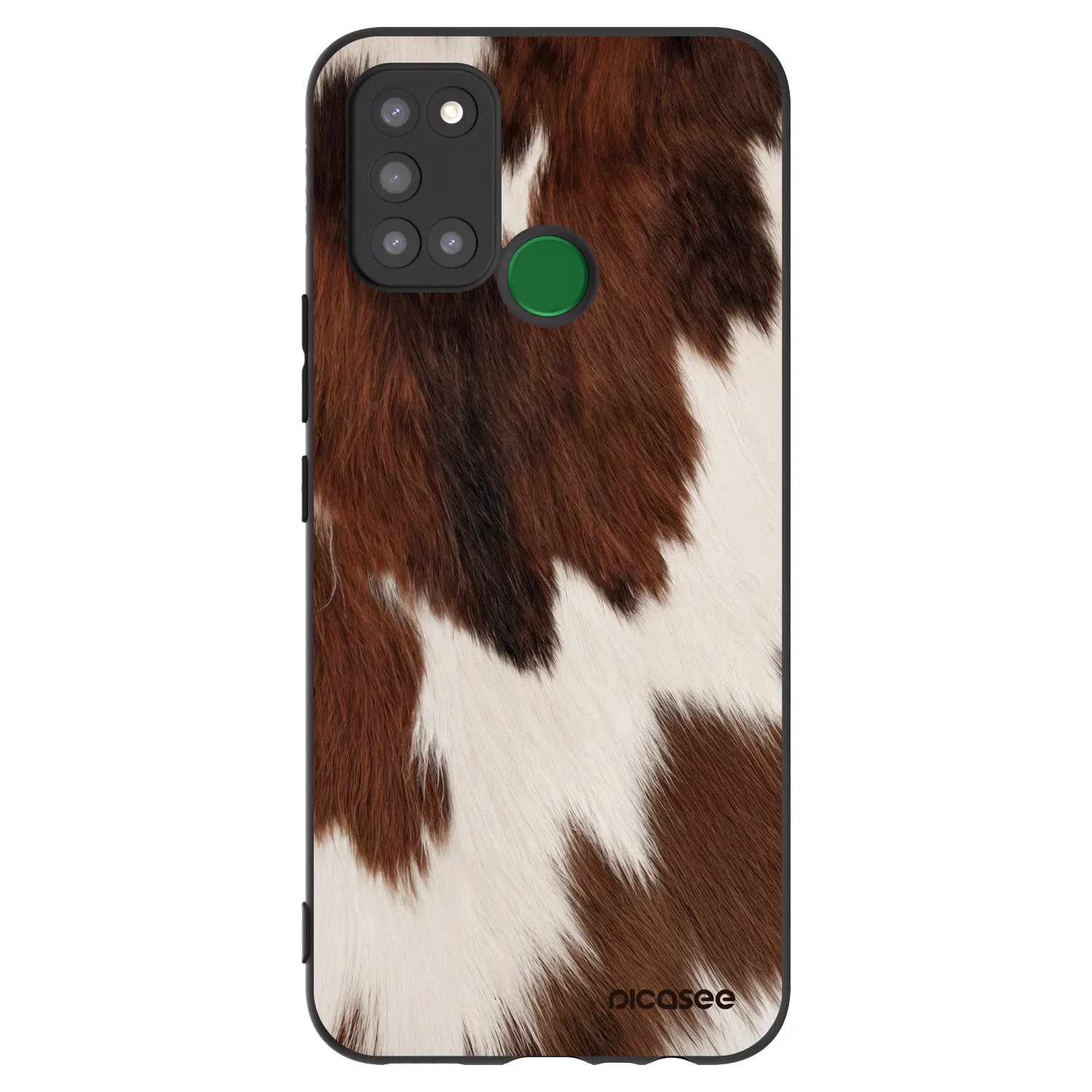 Picasee husă neagră din silicon pentru Realme 7i - Rustica