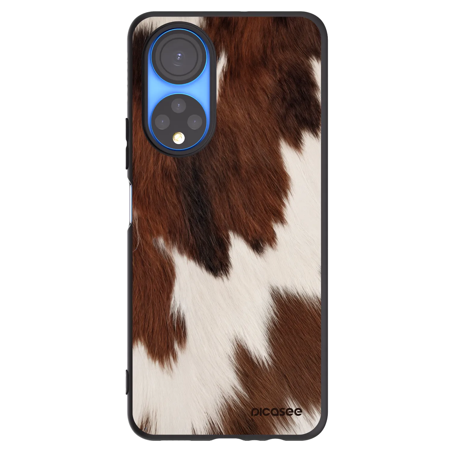 Picasee husă neagră din silicon pentru Honor X7 - Rustica