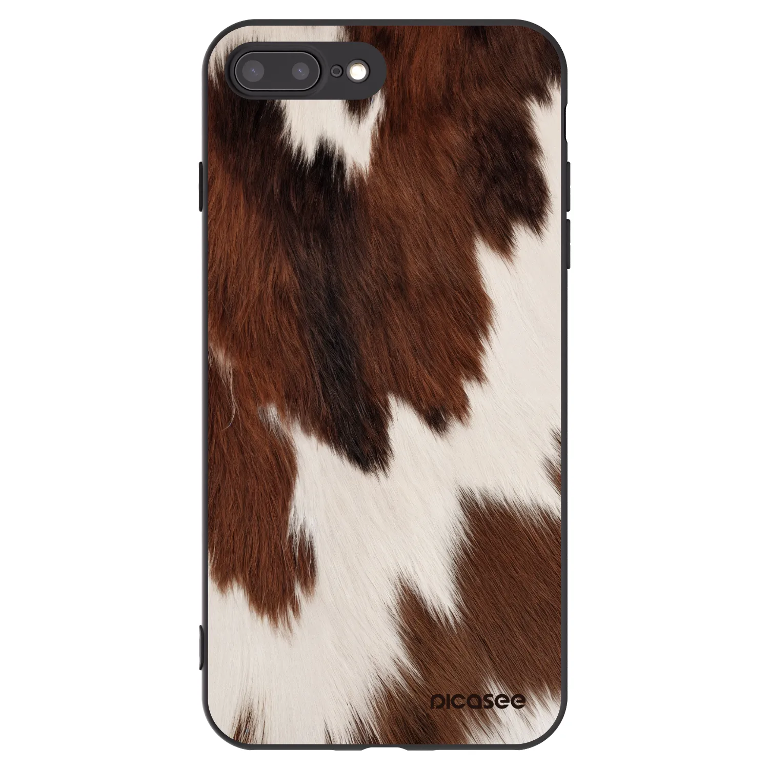 Picasee husă neagră din silicon pentru Apple iPhone 7 Plus - Rustica