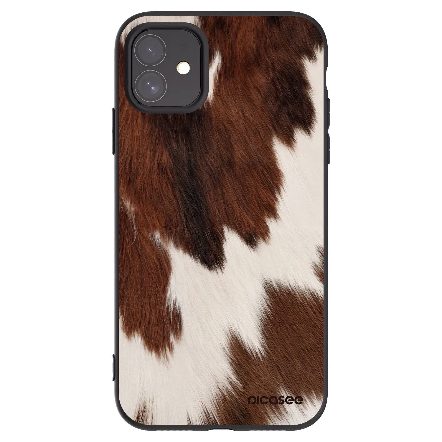 Picasee husă neagră din silicon pentru Apple iPhone 11 - Rustica