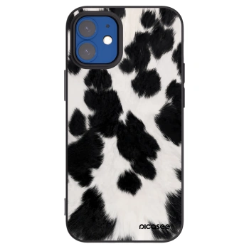 Picasee husă neagră din silicon pentru Apple iPhone 12 mini - Black Moo