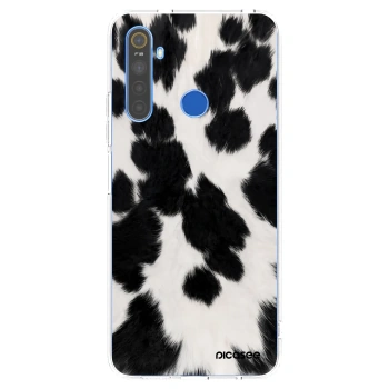 Picasee husă transparentă din silicon pentru Realme 5 - Black Moo