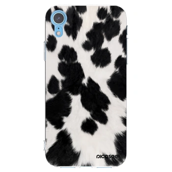 Picasee husă transparentă din silicon pentru Apple iPhone XR - Black Moo