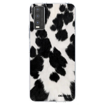 Picasee husă transparentă din silicon pentru Vivo Y20s - Black Moo
