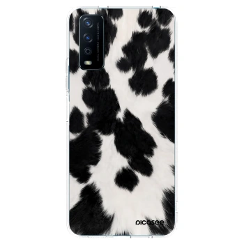 Picasee husă transparentă din silicon pentru Vivo Y11s - Black Moo