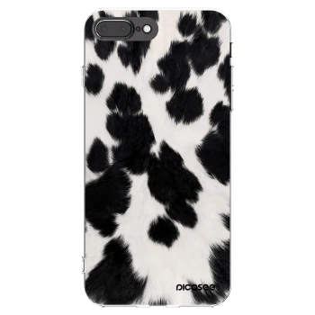 Picasee husă transparentă din silicon pentru Apple iPhone 7 Plus - Black Moo