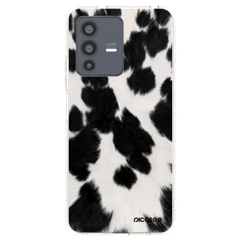 Picasee husă transparentă din silicon pentru Vivo V23 5G - Black Moo