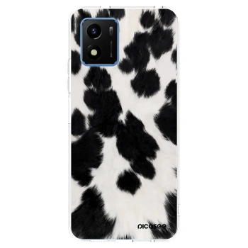 Picasee husă transparentă din silicon pentru Vivo Y01 - Black Moo