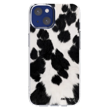 Picasee husă transparentă din silicon pentru Apple iPhone 14 - Black Moo