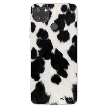 Picasee husă transparentă din silicon pentru Realme C21Y - Black Moo