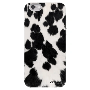 Picasee husă transparentă din silicon pentru Apple iPhone 6/6S - Black Moo