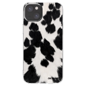 Picasee husă transparentă din silicon pentru Apple iPhone 15 Plus - Black Moo