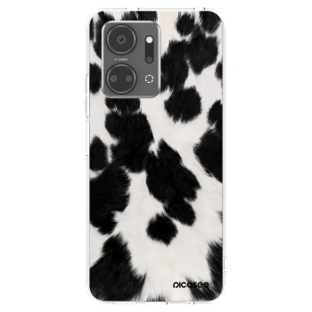 Picasee husă transparentă din silicon pentru Honor X7a - Black Moo