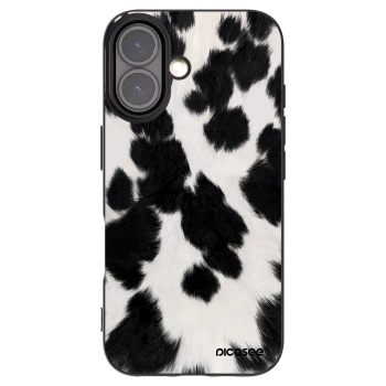 Picasee husă neagră din silicon pentru Apple iPhone 16 - Black Moo