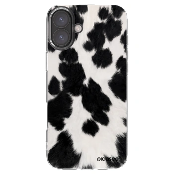 Picasee husă transparentă din silicon pentru Apple iPhone 16 Plus - Black Moo