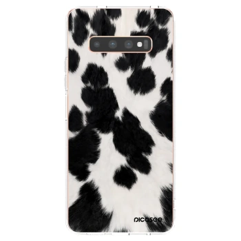 Picasee husă transparentă din silicon pentru Samsung Galaxy S10 Plus G975 - Black Moo