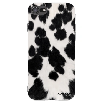 Picasee husă transparentă din silicon pentru Apple iPhone SE 2020 - Black Moo