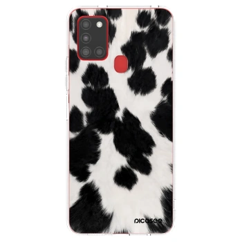 Picasee husă transparentă din silicon pentru Samsung Galaxy A21s - Black Moo