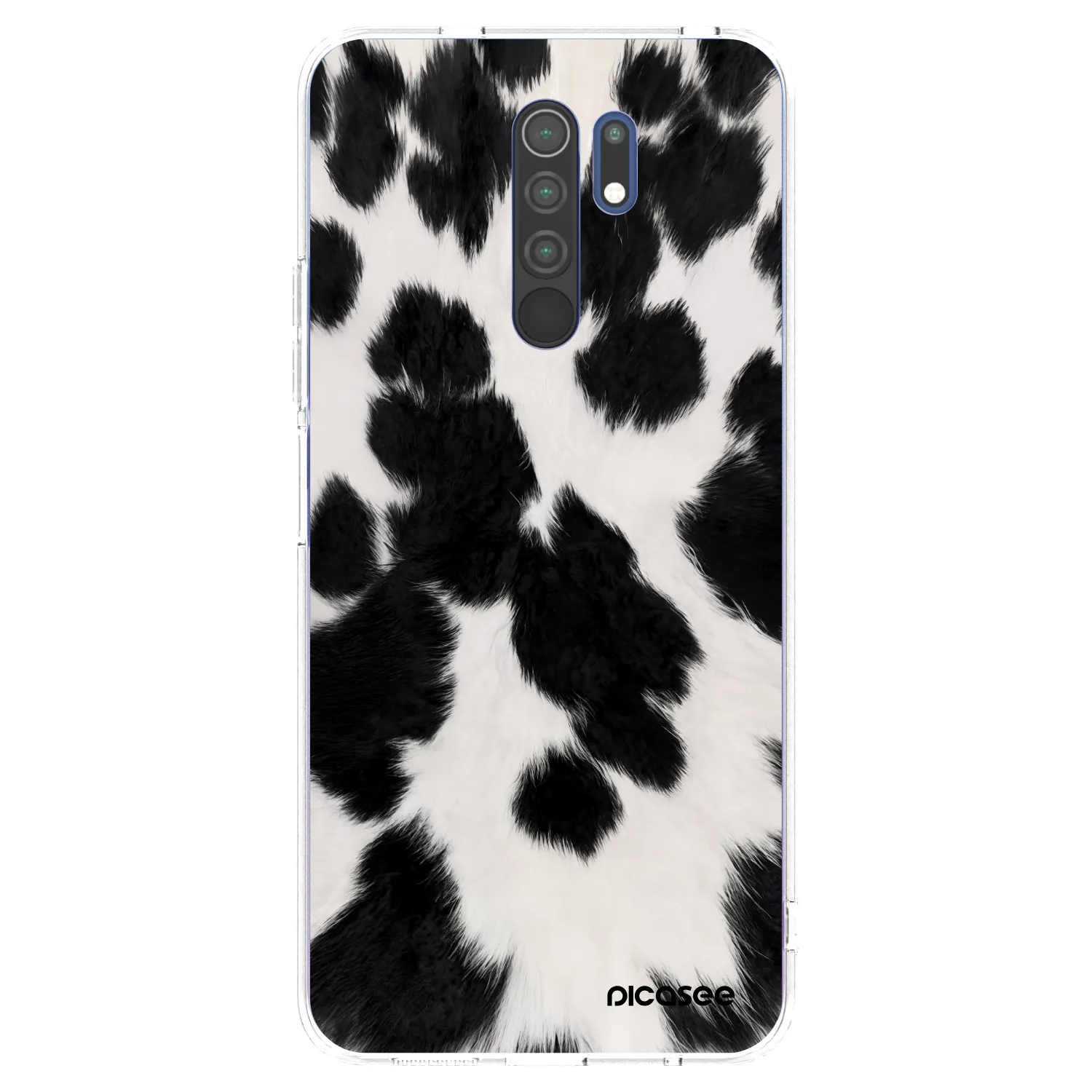 Picasee husă transparentă din silicon pentru Xiaomi Redmi 9 - Black Moo