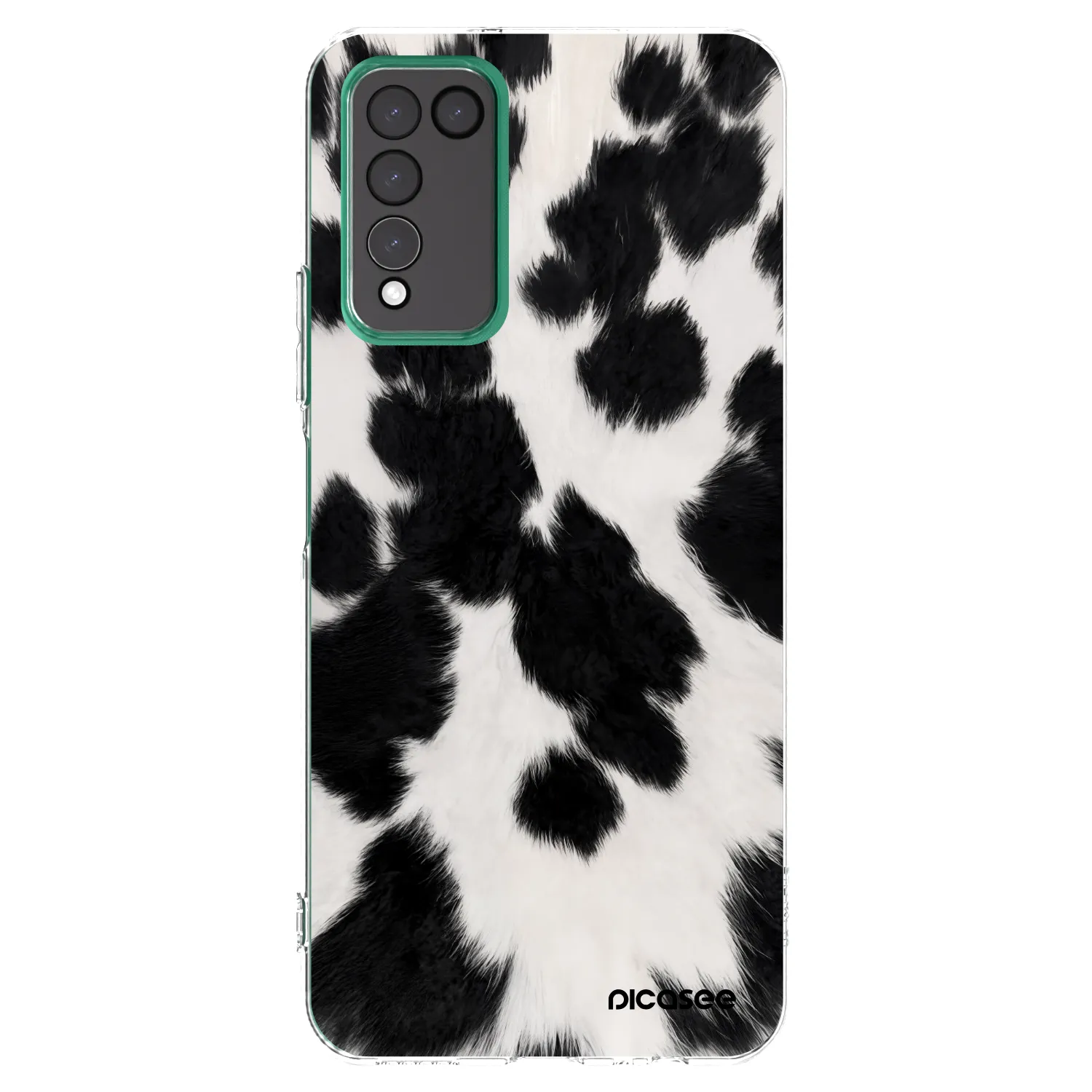 Picasee husă transparentă din silicon pentru Honor 10X Lite - Black Moo