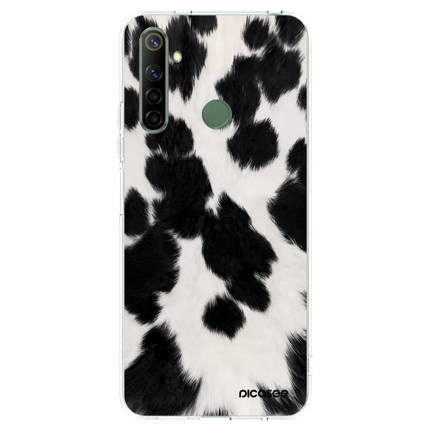 Picasee husă transparentă din silicon pentru Realme 6i - Black Moo
