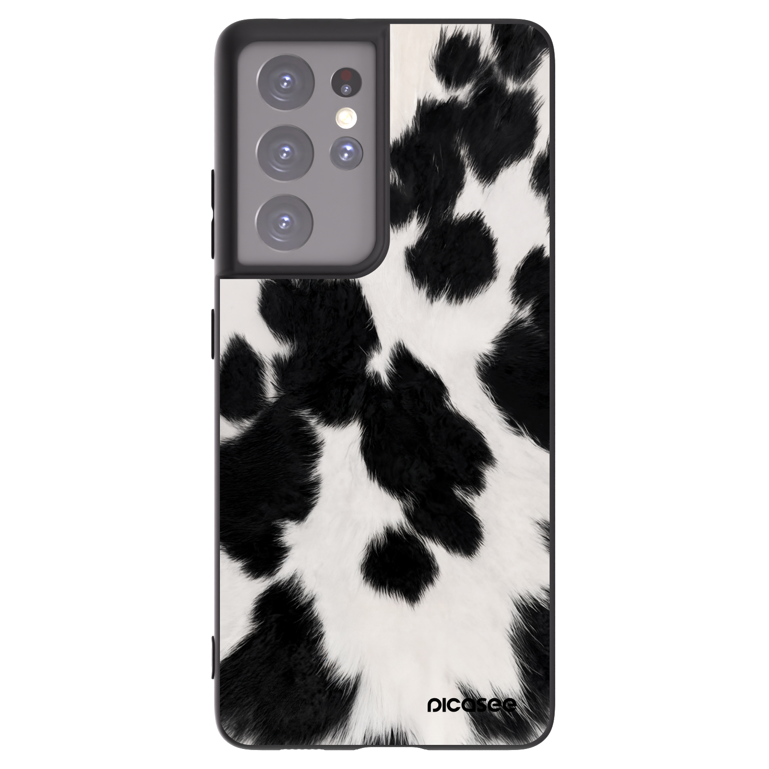 Picasee husă neagră din silicon pentru Samsung Galaxy S21 Ultra 5G G998B - Black Moo